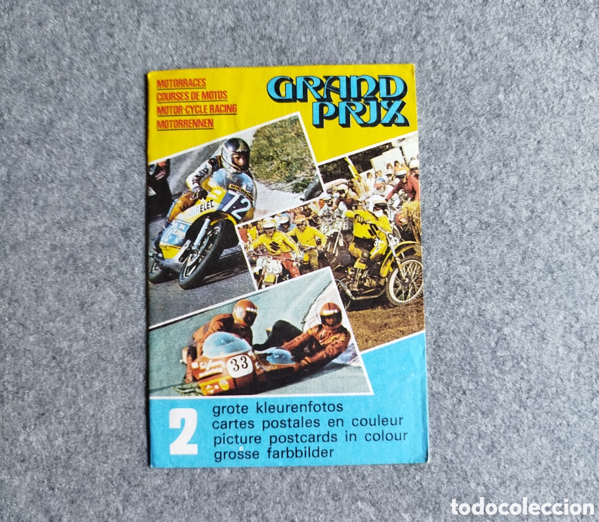 Coleccionismo deportivo: 1977 FHER SOBRE DE CROMOS CERRADO SIN ABRIR GRAND PRIX MOTOCICLISMO POSTALES &Aacute;NGEL NIETO AGOSTINI