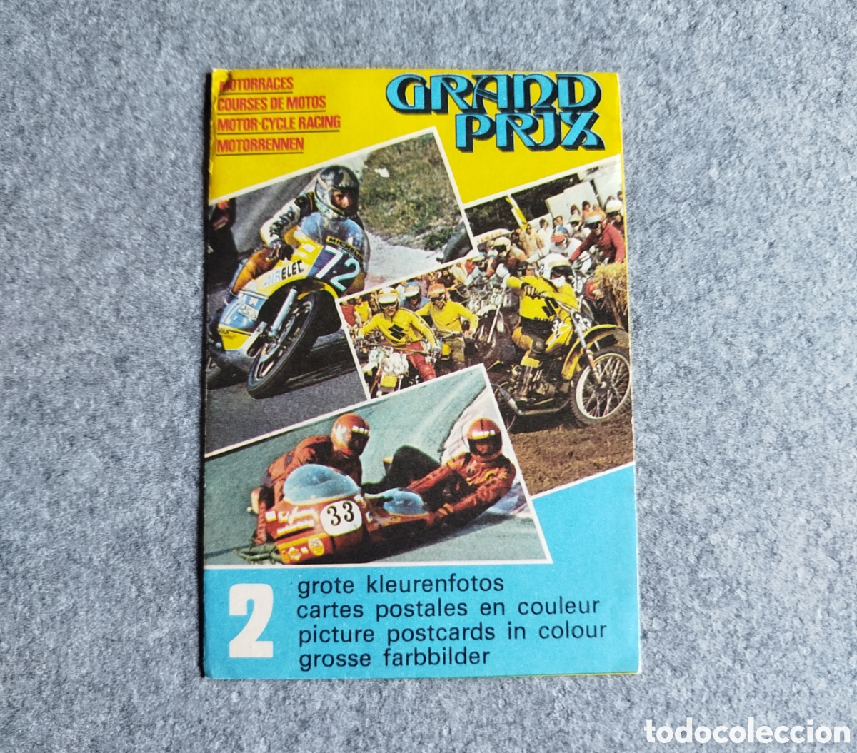 Coleccionismo deportivo: 1977 FHER SOBRE DE CROMOS CERRADO SIN ABRIR GRAND PRIX MOTOCICLISMO POSTALES &Aacute;NGEL NIETO AGOSTINI