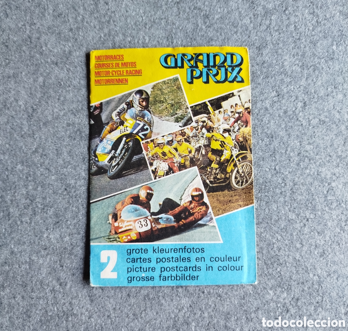 Coleccionismo deportivo: 1977 FHER SOBRE DE CROMOS CERRADO SIN ABRIR GRAND PRIX MOTOCICLISMO POSTALES &Aacute;NGEL NIETO AGOSTINI