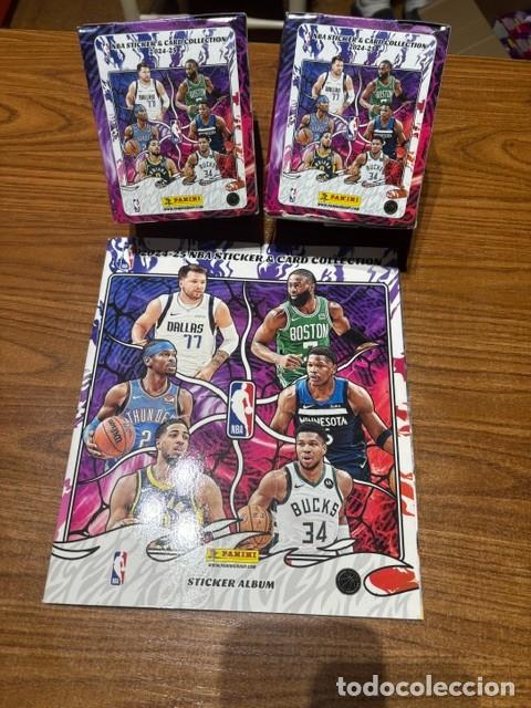 Coleccionismo deportivo: NBA 2024/25 album vacio + 2 cajas de 50 sobres sin abrir