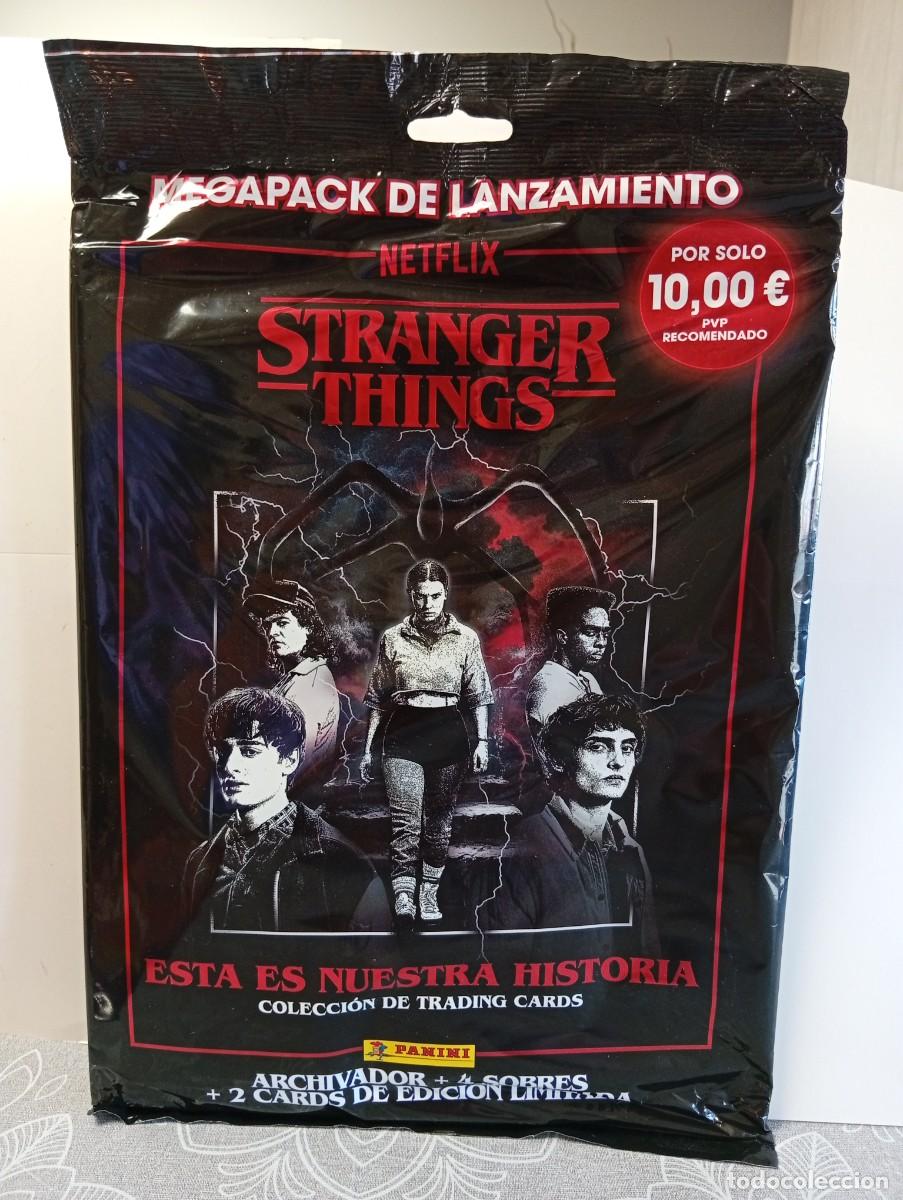 Coleccionismo deportivo: ALBUM CROMOS STRANGER THINGS NETFLIX(2)-ALBUM+4 SOBRES CROMOS+2 CARDS EDICION LIMITADA-