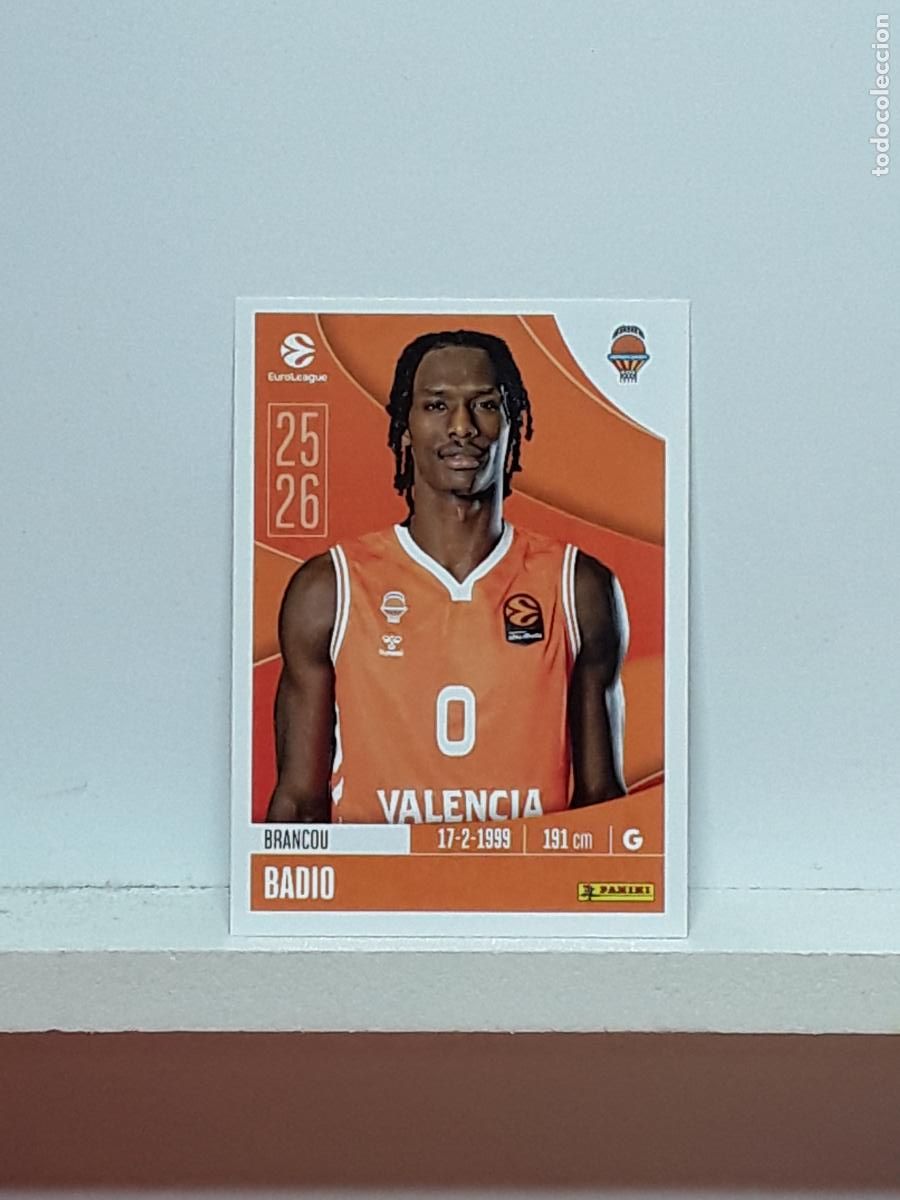 Collezionismo sportivo: EUROLIGA 2025 2026 EUROLEAGUE 25 26 CROMO PANINI BALONCESTO N 335 VALENCIA BRANCOU BADIO