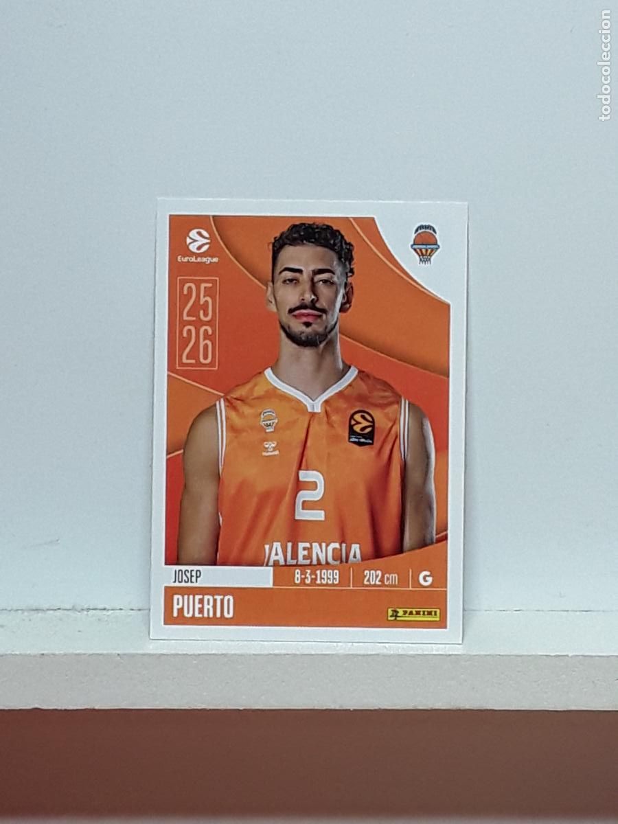 Collezionismo sportivo: EUROLIGA 2025 2026 EUROLEAGUE 25 26 CROMO PANINI BALONCESTO N 336 VALENCIA JOSEP PUERTO