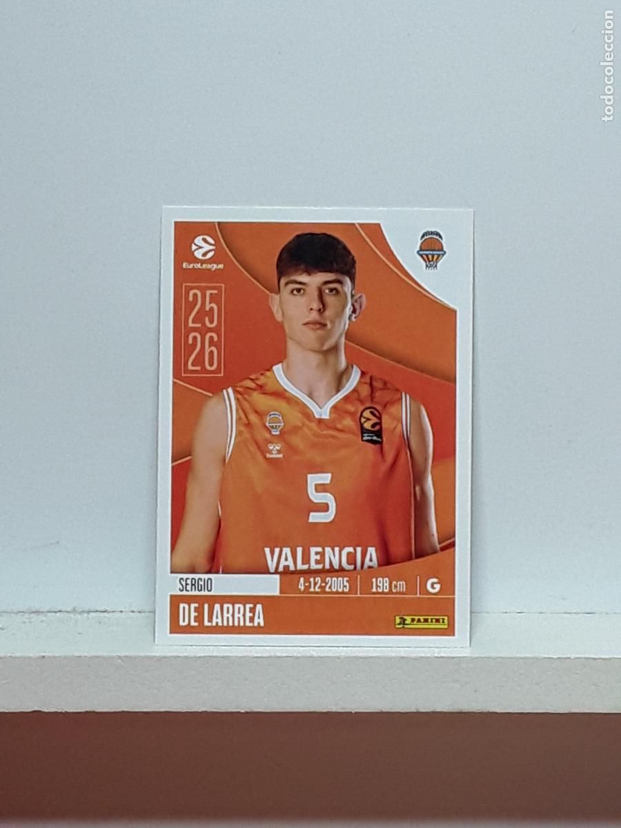 Collezionismo sportivo: EUROLIGA 2025 2026 EUROLEAGUE 25 26 CROMO PANINI BALONCESTO N 337 VALENCIA SERGIO DE LARREA