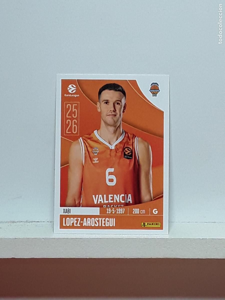 Collezionismo sportivo: EUROLIGA 2025 2026 EUROLEAGUE 25 26 CROMO PANINI BALONCESTO N 338 VALENCIA XABI LOPEZ-AROSTEGUI