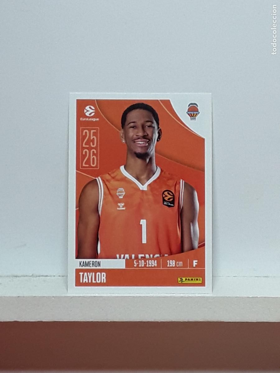 Collezionismo sportivo: EUROLIGA 2025 2026 EUROLEAGUE 25 26 CROMO PANINI BALONCESTO N 343 VALENCIA KAMERON TAYLOR