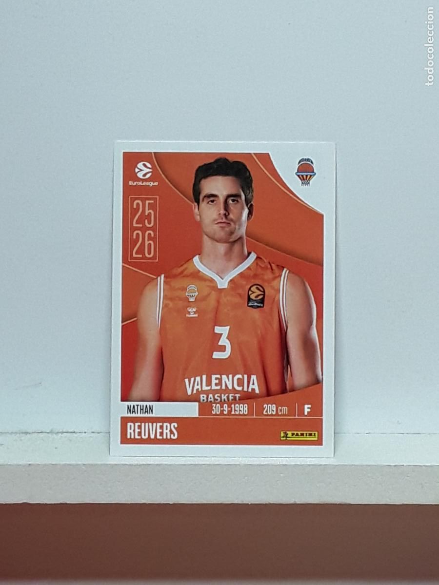 Collezionismo sportivo: EUROLIGA 2025 2026 EUROLEAGUE 25 26 CROMO PANINI BALONCESTO N 344 VALENCIA NATHAN REUVERS
