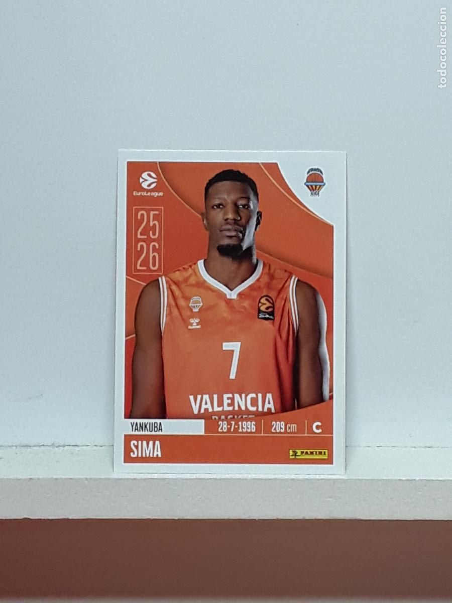 Collezionismo sportivo: EUROLIGA 2025 2026 EUROLEAGUE 25 26 CROMO PANINI BALONCESTO N 347 VALENCIA YANKUBA SIMA