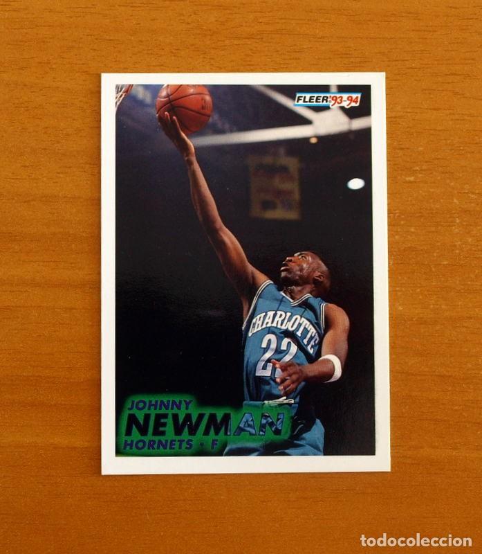 Coleccionismo deportivo: Hornets-F - N&ordm; 23 Johnny Newman - NBA-B&aacute;sket-Baloncesto - Card Fleer 93-94-1993-1994