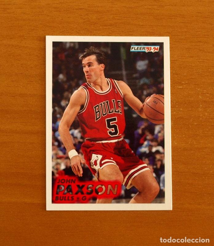 Coleccionismo deportivo: Bulls-G - N&ordm; 30 John Paxon - NBA-B&aacute;sket-Baloncesto - Card Fleer 93-94-1993-1994