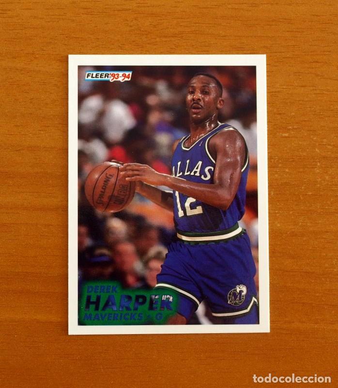 Coleccionismo deportivo: Mavericks-G - N&ordm; 44 Derek Harper - NBA-B&aacute;sket-Baloncesto - Card Fleer 93-94-1993-1994