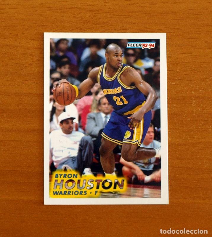 Coleccionismo deportivo: Warriors-F - N&ordm; 69 Byron Houston - NBA-B&aacute;sket-Baloncesto - Card Fleer 93-94-1993-1994