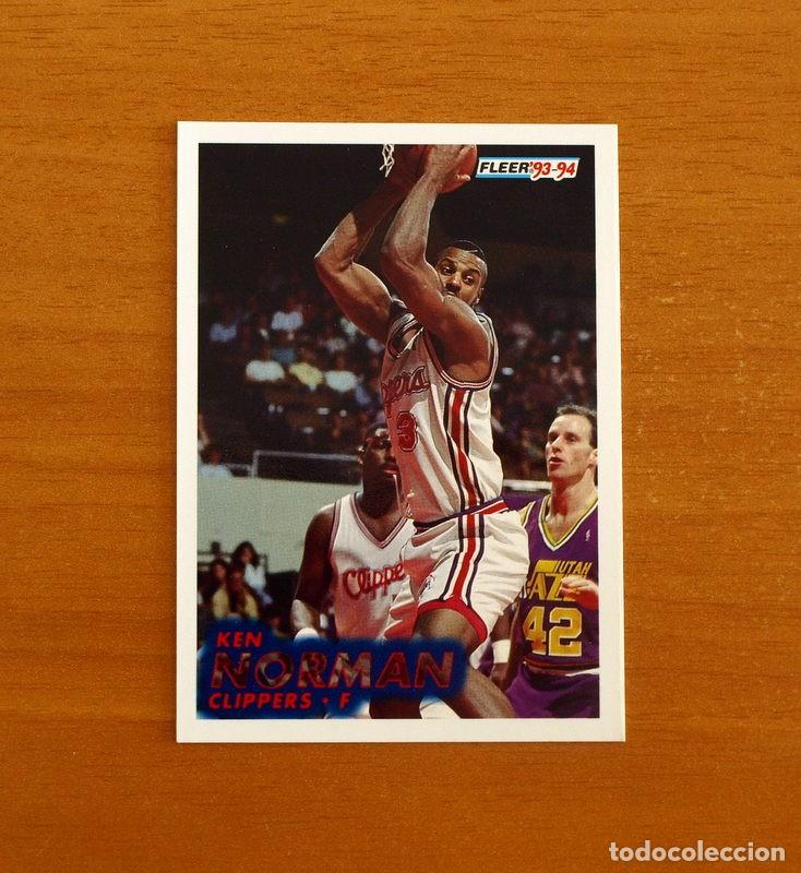 Coleccionismo deportivo: Clippers-F - N&ordm; 94 Ken Norman - NBA-B&aacute;sket-Baloncesto - Card Fleer 93-94-1993-1994
