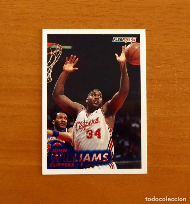 Coleccionismo deportivo: Clippers-F - N&ordm; 97 John Williams - NBA-B&aacute;sket-Baloncesto - Card Fleer 93-94-1993-1994