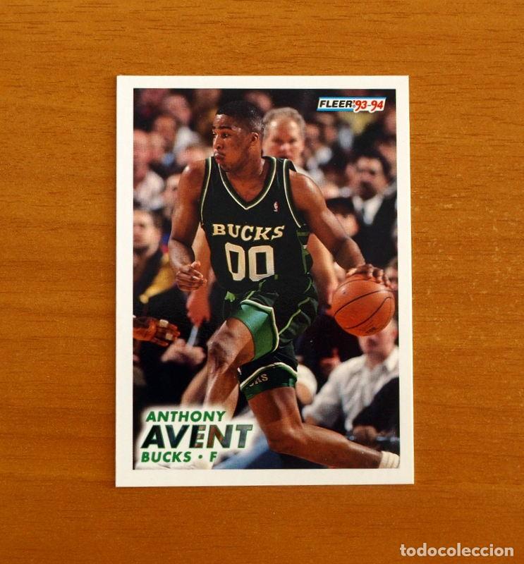 Coleccionismo deportivo: Bucks-F - N&ordm; 114 Anthony Avent - NBA-B&aacute;sket-Baloncesto - Card Fleer 93-94-1993-1994