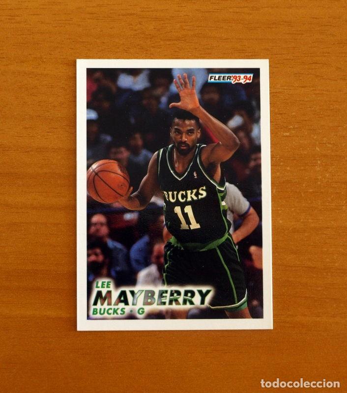 Coleccionismo deportivo: Bucks-G - N&ordm; 120 Lee Mayberry - NBA-B&aacute;sket-Baloncesto - Card Fleer 93-94-1993-1994