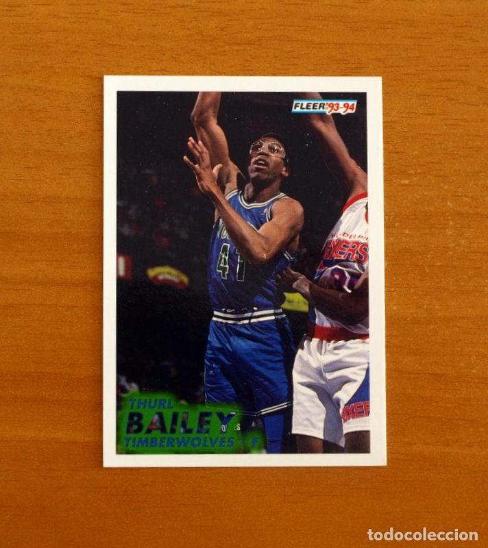 Coleccionismo deportivo: Timberwolves-F - N&ordm; 122 Thurl Bailey - NBA-B&aacute;sket-Baloncesto - Card Fleer 93-94-1993-1994