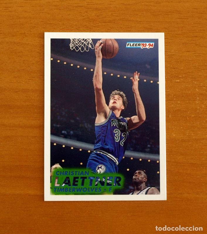 Coleccionismo deportivo: Timberwolves-F - N&ordm; 123 Christian Laettner - NBA-B&aacute;sket-Baloncesto - Card Fleer 93-94-1993-1994