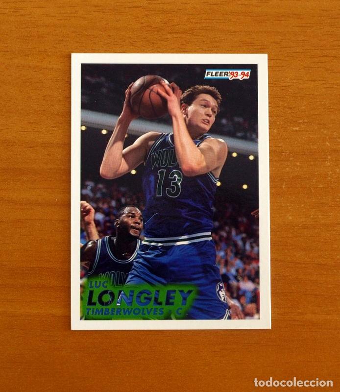 Coleccionismo deportivo: Timberwolves-C - N&ordm; 124 Luc Longley - NBA-B&aacute;sket-Baloncesto - Card Fleer 93-94-1993-1994