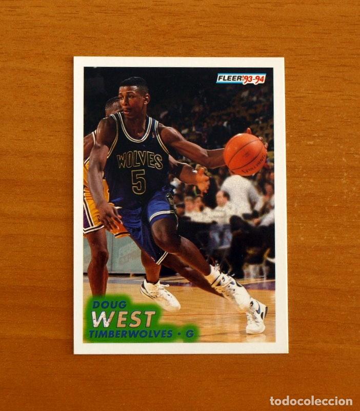 Coleccionismo deportivo: Timberwolves-G - N&ordm; 127 Doug West - NBA-B&aacute;sket-Baloncesto - Card Fleer 93-94-1993-1994