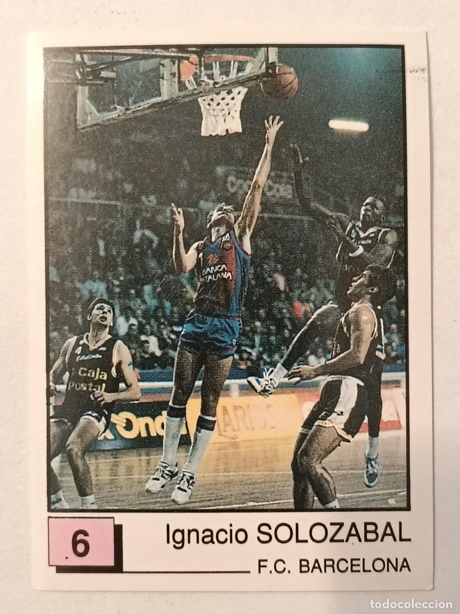 Coleccionismo deportivo: #6 SOLOZABAL (F.C. BARCELONA) BASKET 91 LIGA ACB PANINI