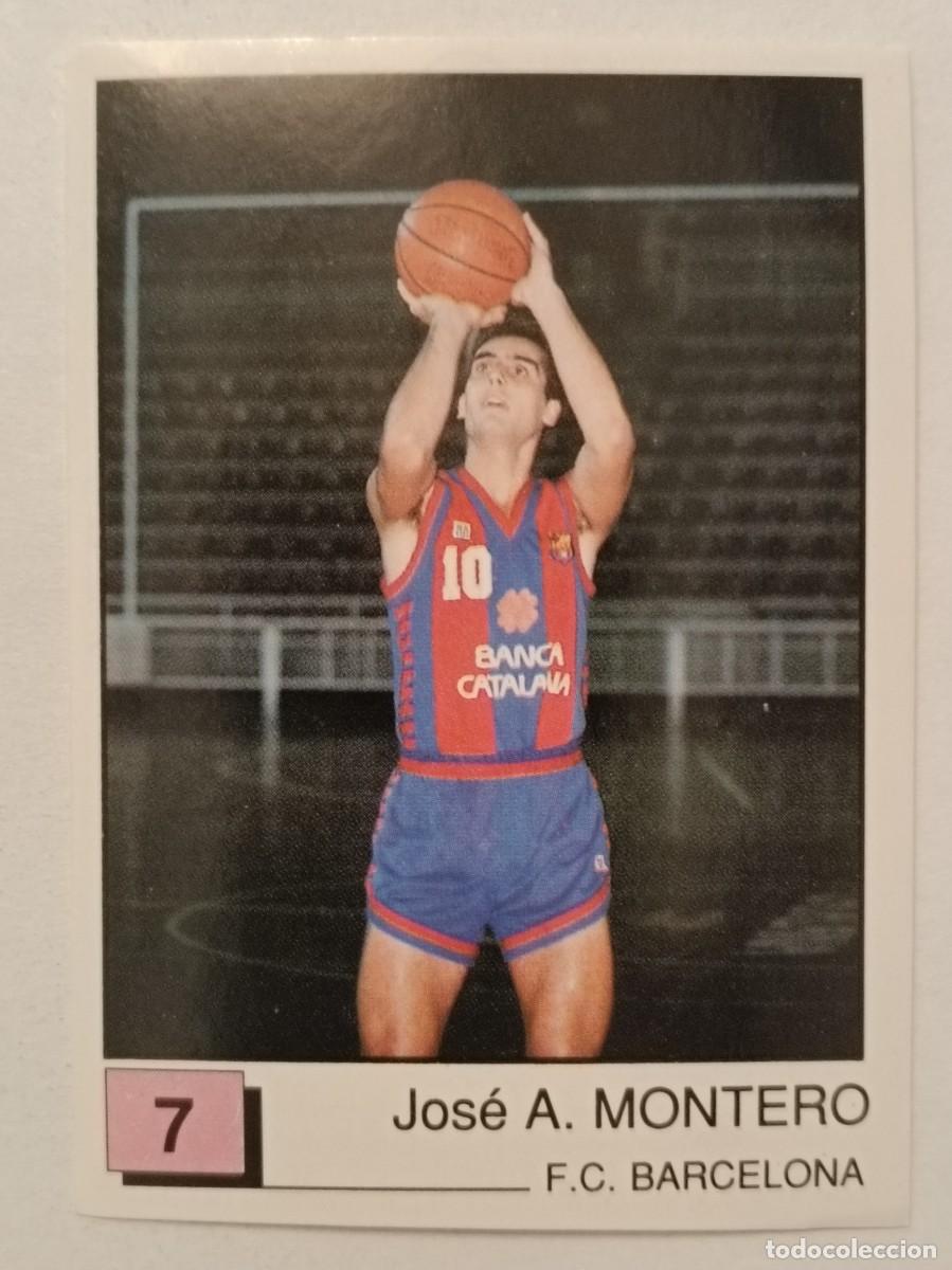 Coleccionismo deportivo: #7 MONTERO (F.C. BARCELONA) BASKET 91 LIGA ACB PANINI