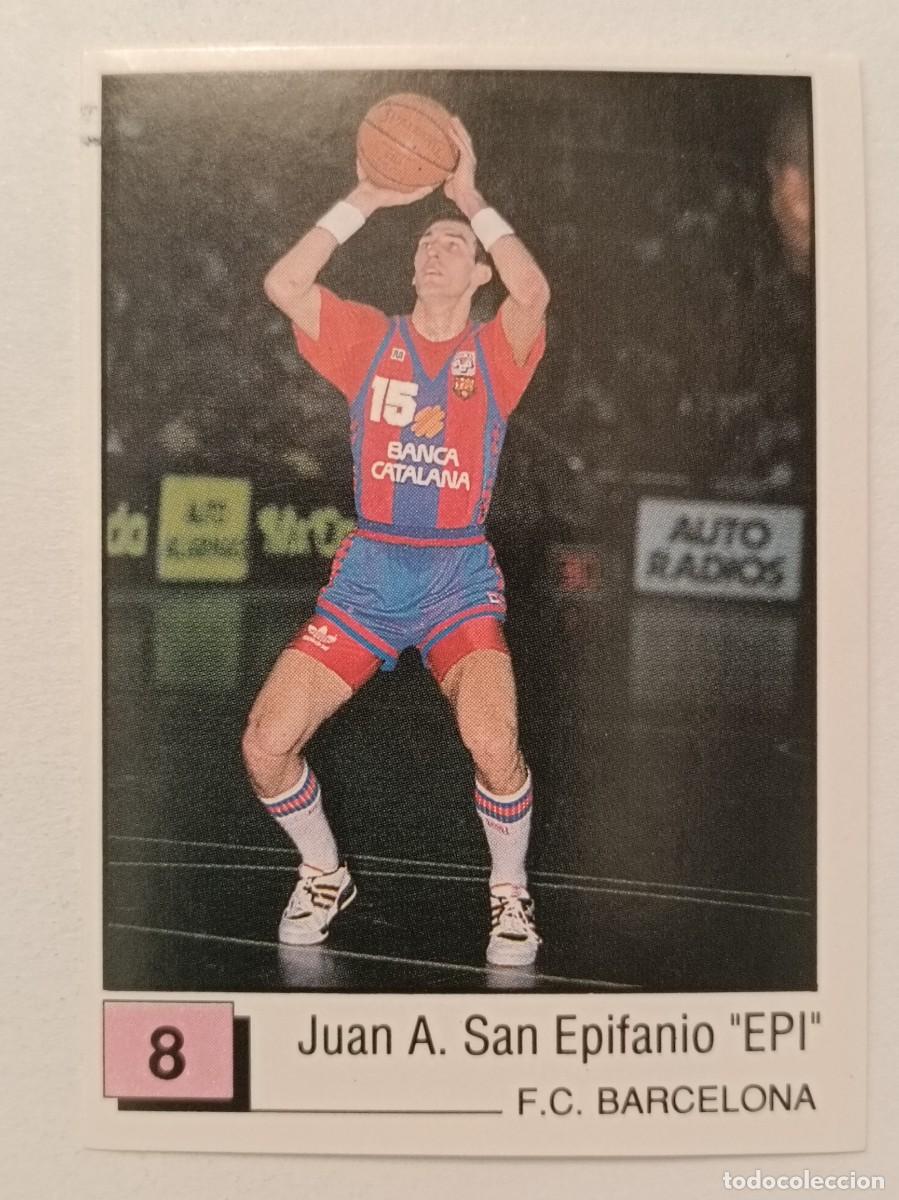 Coleccionismo deportivo: #8 EPI (F.C. BARCELONA) BASKET 91 LIGA ACB PANINI