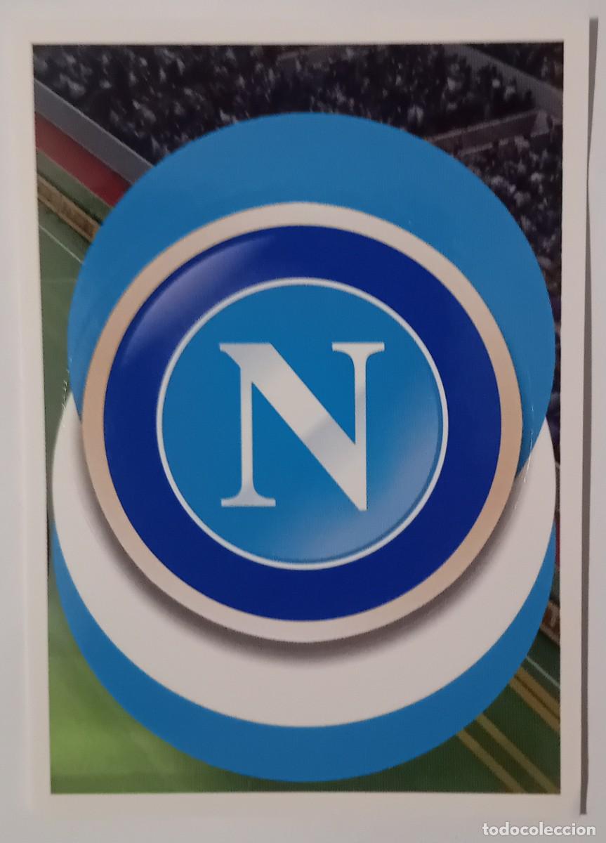 Coleccionismo deportivo: Figurina Panini 2018-19 Cromo Fifa 365 2019 Scudetto escudo badge Napoli n 16 blu
