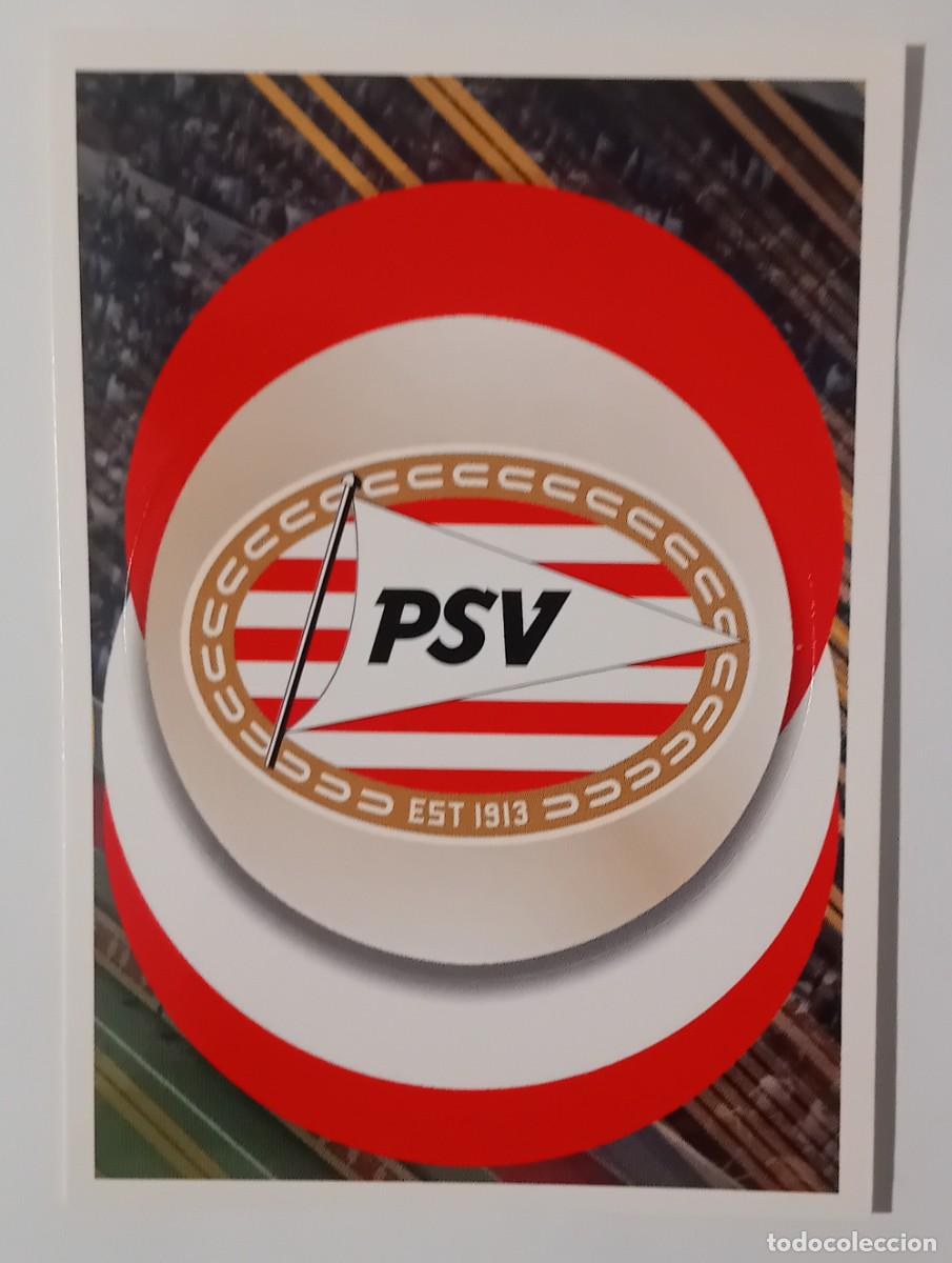 Coleccionismo deportivo: Figurina Panini 2018-19 Cromo Fifa 365 2019 Scudetto escudo badge PSV n 17 blu internacional