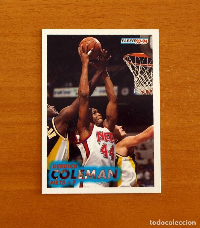 Coleccionismo deportivo: Nets-F - N&ordm; 133 Derrick Coleman - NBA-B&aacute;sket-Baloncesto - Card Fleer 93-94-1993-1994