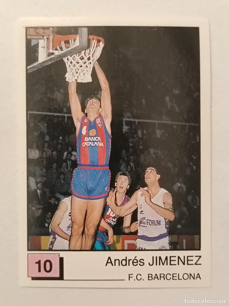 Colecionismo desportivo: #10 JIMENEZ (F.C. BARCELONA) BASKET 91 LIGA ACB PANINI