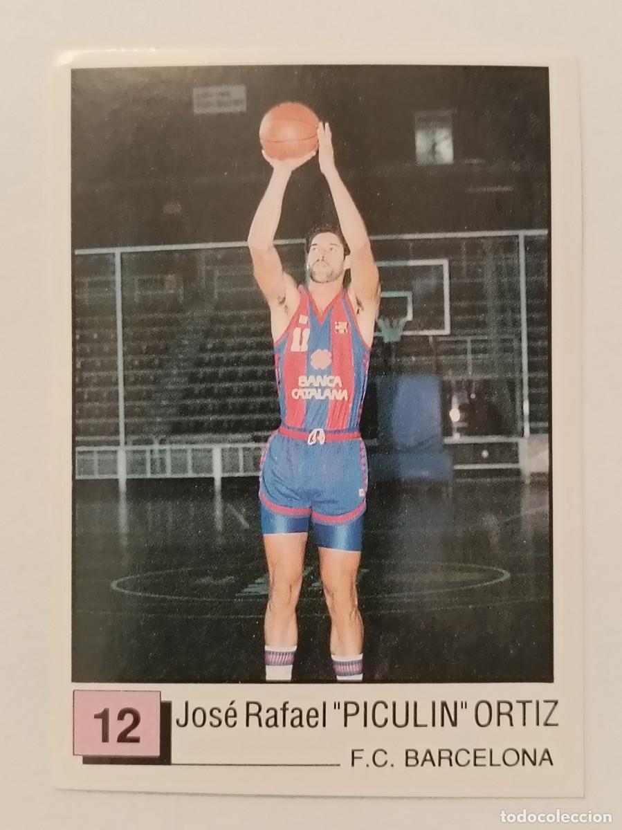Coleccionismo deportivo: #12 PICULIN ORTIZ (F.C. BARCELONA) BASKET 91 LIGA ACB PANINI
