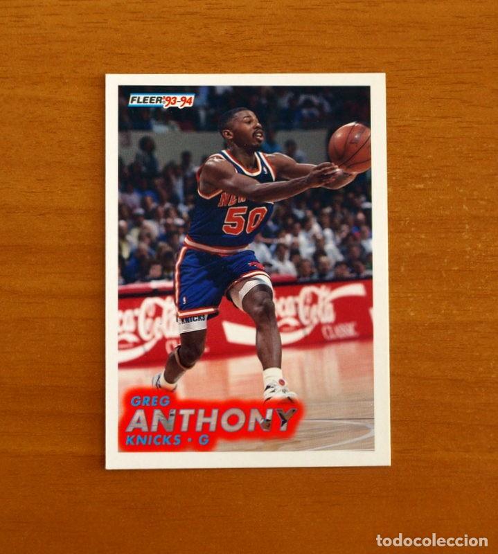 Coleccionismo deportivo: Knicks-G - N&ordm; 137 Greg Anthony - NBA-B&aacute;sket-Baloncesto - Card Fleer 93-94-1993-1994