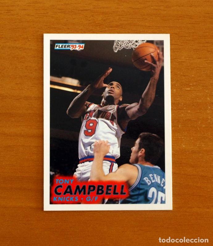 Coleccionismo deportivo: Knicks-G-F - N&ordm; 139 Tony Campbell - NBA-B&aacute;sket-Baloncesto - Card Fleer 93-94-1993-1994