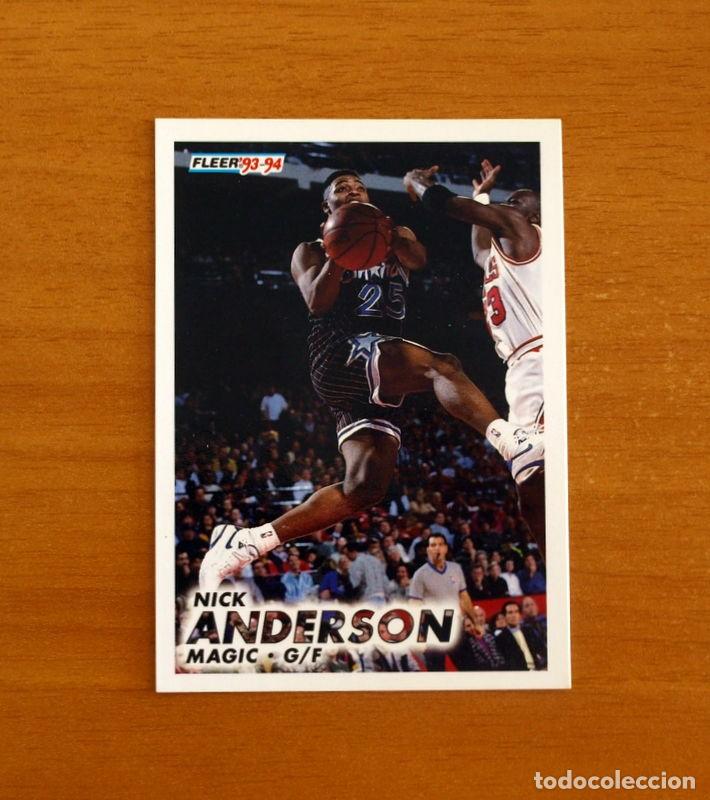 Sports collectibles: Magic-G-F - N&ordm; 147 Nick Anderson - NBA-B&aacute;sket-Baloncesto - Card Fleer 93-94-1993-1994