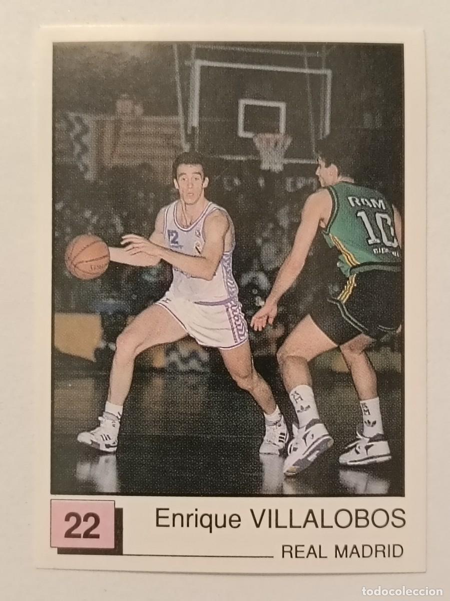 Coleccionismo deportivo: #22 VILLALOBOS (REAL MADRID) BASKET 91 LIGA ACB PANINI