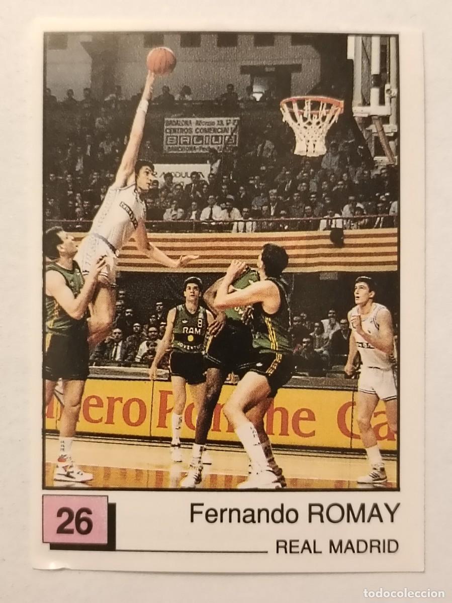 Coleccionismo deportivo: #26 ROMAY (REAL MADRID) BASKET 91 LIGA ACB PANINI