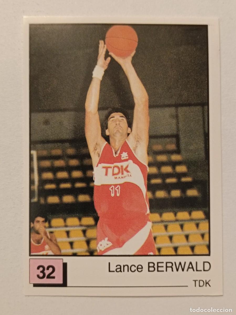 Coleccionismo deportivo: #32 BERWALD (TDK MANRESA) BASKET 91 LIGA ACB PANINI