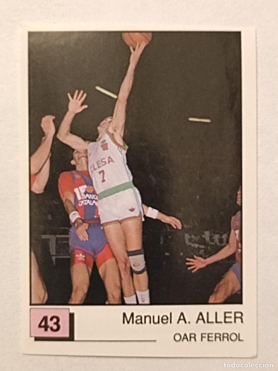 Sports collectibles: #43 ALLER (OAR FERROL) BASKET 91 LIGA ACB PANINI