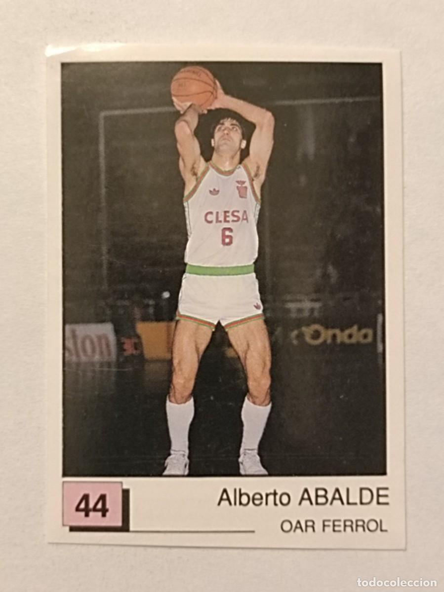Sports collectibles: #44 ABALDE (OAR FERROL) BASKET 91 LIGA ACB PANINI