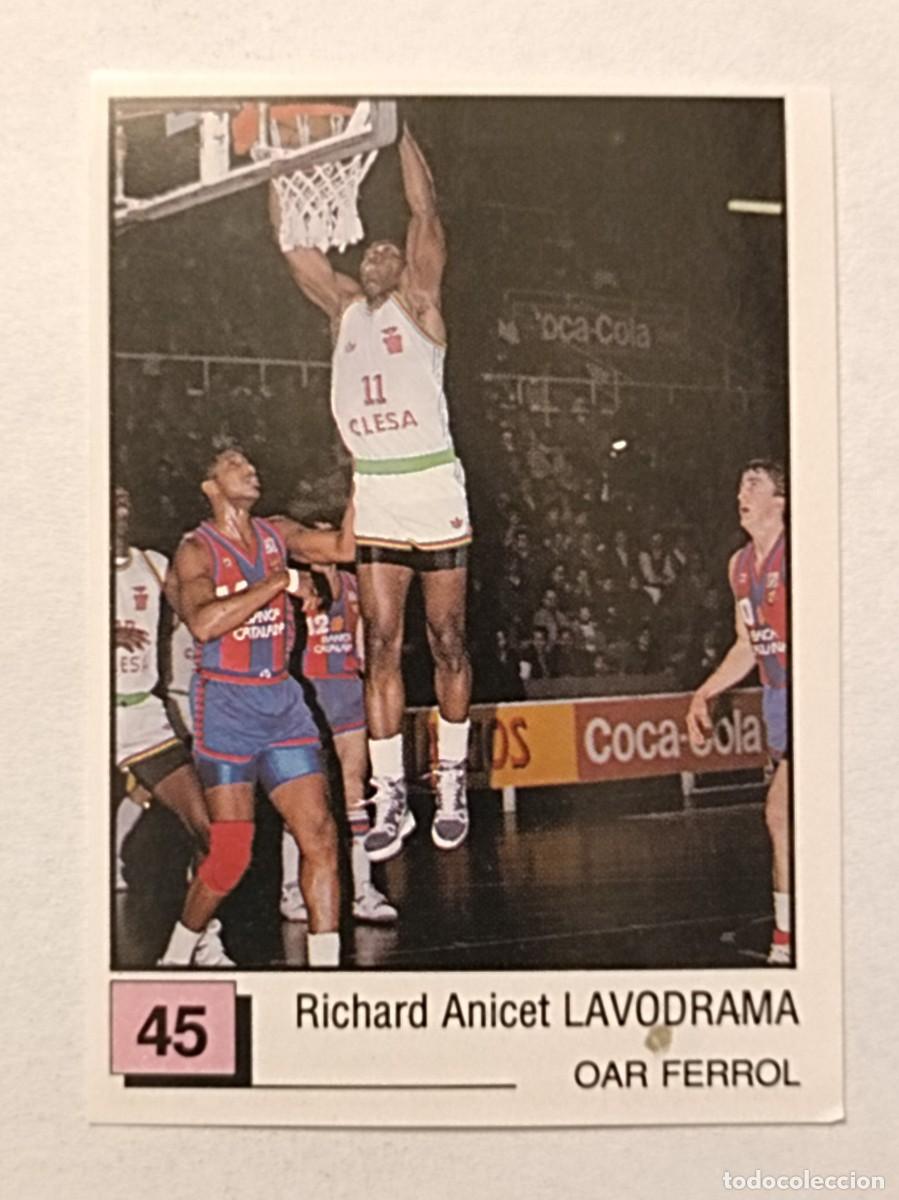 Coleccionismo deportivo: #45 LAVODRAMA (OAR FERROL) BASKET 91 LIGA ACB PANINI