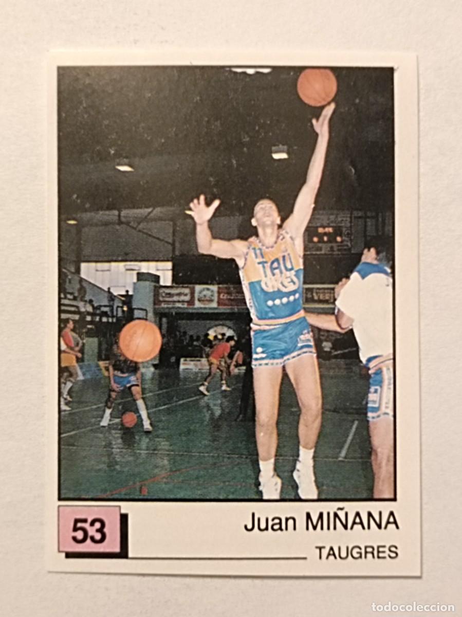 Coleccionismo deportivo: #53 MI&Ntilde;ANA (TAUGRES) BASKET 91 LIGA ACB PANINI