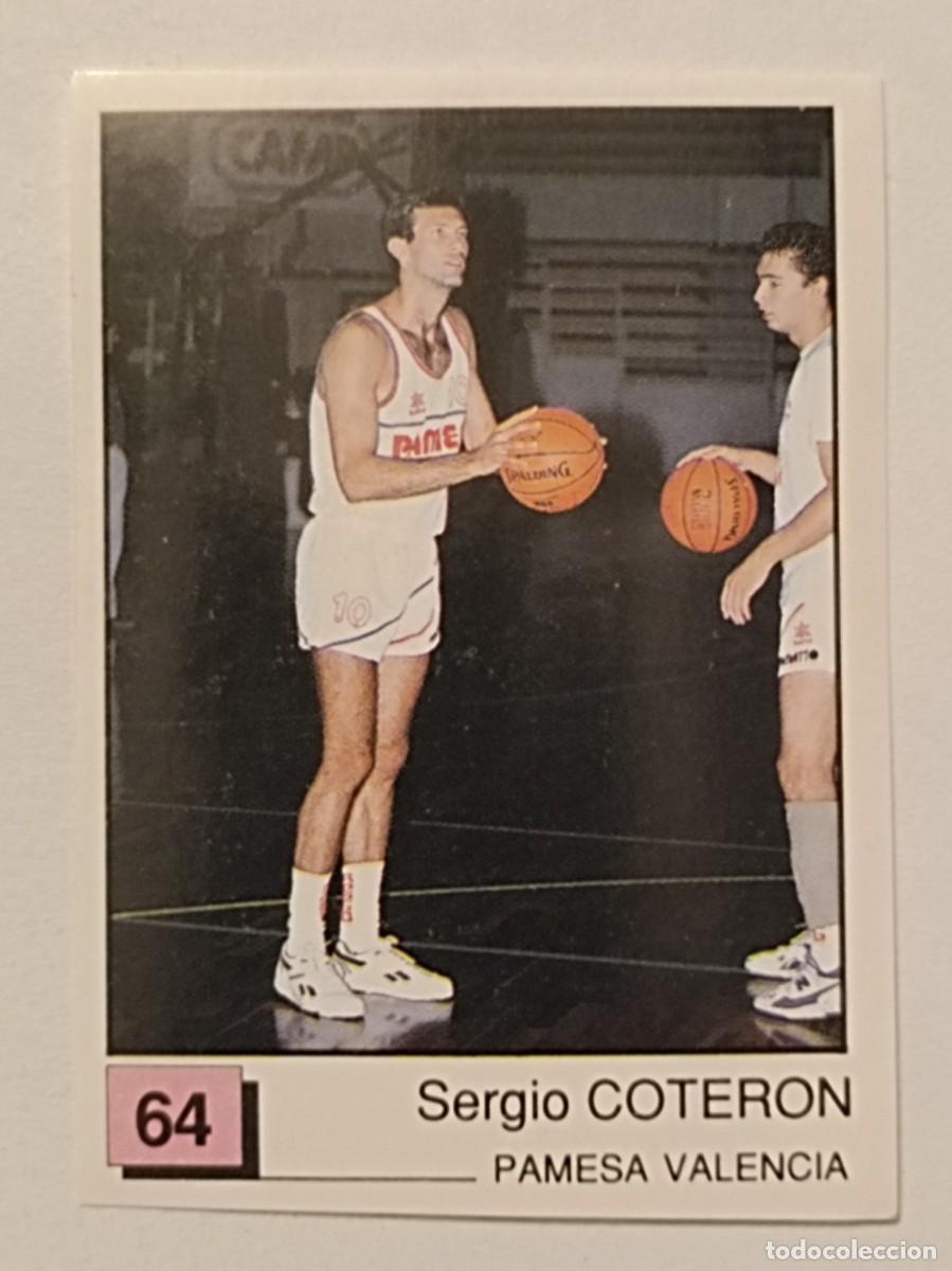 Coleccionismo deportivo: #64 COTERON (PAMESA VALENCIA) BASKET 91 LIGA ACB PANINI