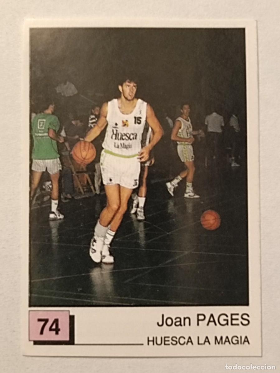 Coleccionismo deportivo: #74 PAGES (HUESCA LA MAGIA) BASKET 91 LIGA ACB PANINI