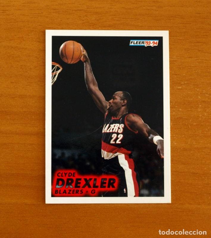 Coleccionismo deportivo: Blazers-G - N&ordm; 173 Clyde Drexler - NBA-B&aacute;sket-Baloncesto - Card Fleer 93-94-1993-1994