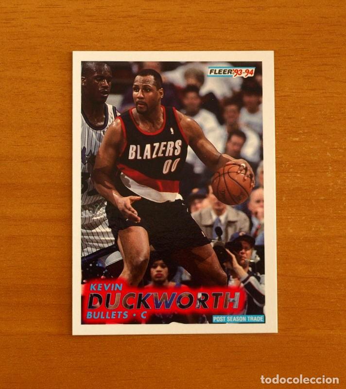 Coleccionismo deportivo: Bullets-C - N&ordm; 174 Kevin Duckworth - NBA-B&aacute;sket-Baloncesto - Card Fleer 93-94-1993-1994