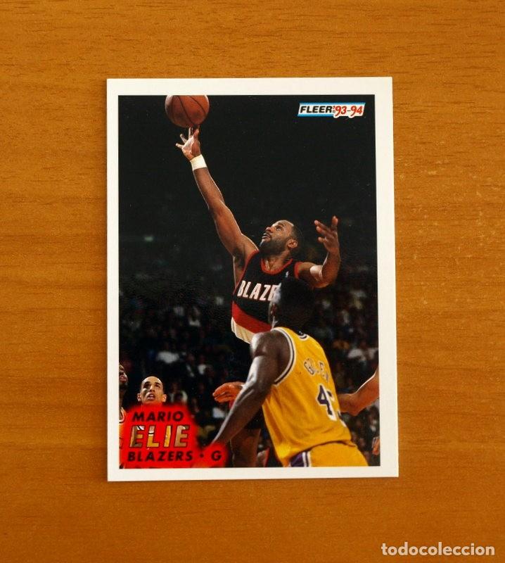 Coleccionismo deportivo: Blazers-G - N&ordm; 175 Mario Elie - NBA-B&aacute;sket-Baloncesto - Card Fleer 93-94-1993-1994