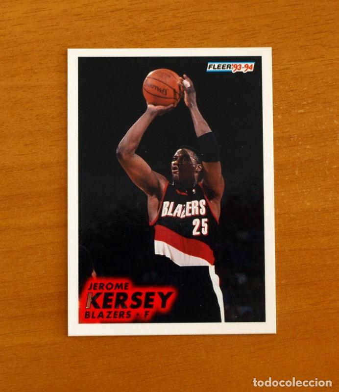 Coleccionismo deportivo: Blazers-F - N&ordm; 176 Jerome Kersey - NBA-B&aacute;sket-Baloncesto - Card Fleer 93-94-1993-1994
