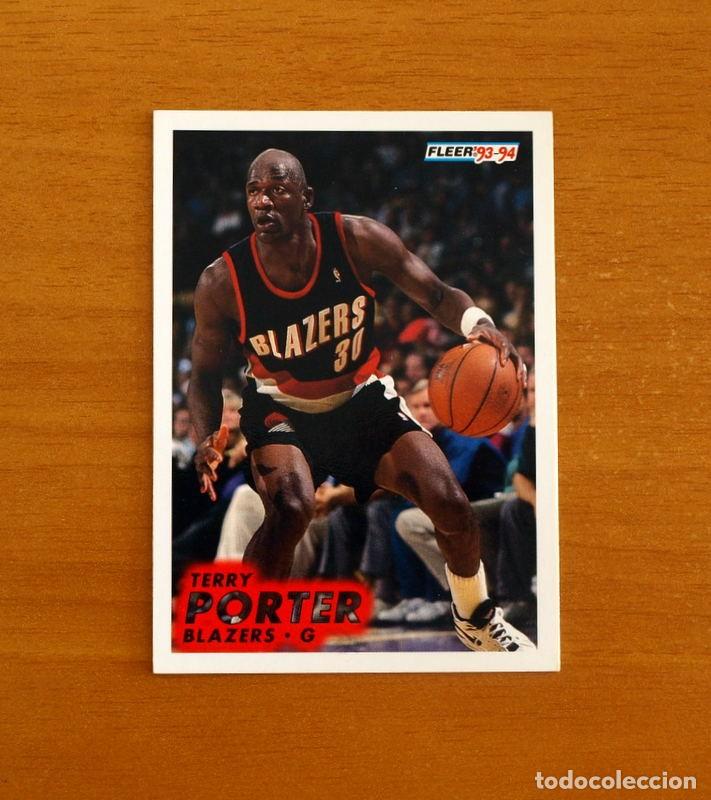 Coleccionismo deportivo: Blazers-G - N&ordm; 177 Terry Porter - NBA-B&aacute;sket-Baloncesto - Card Fleer 93-94-1993-1994