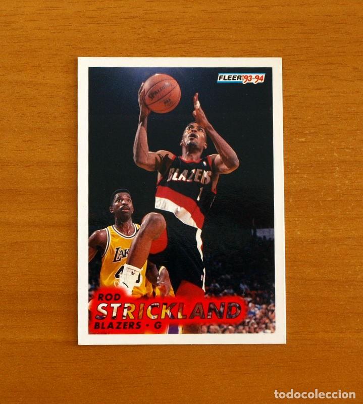 Coleccionismo deportivo: Blazers-G - N&ordm; 179 Rod Strickland - NBA-B&aacute;sket-Baloncesto - Card Fleer 93-94-1993-1994